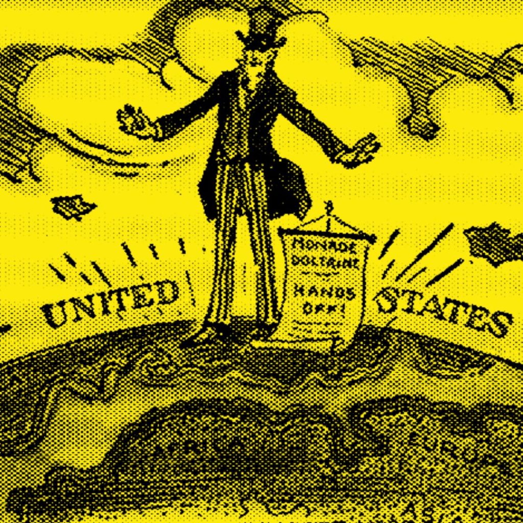 Doctrina Monroe Donroe ilustracion