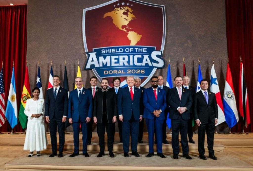 Condenamos la entrega de la soberanía nacional a los Estados Unidos en el encuentro Escudo de las Américas.